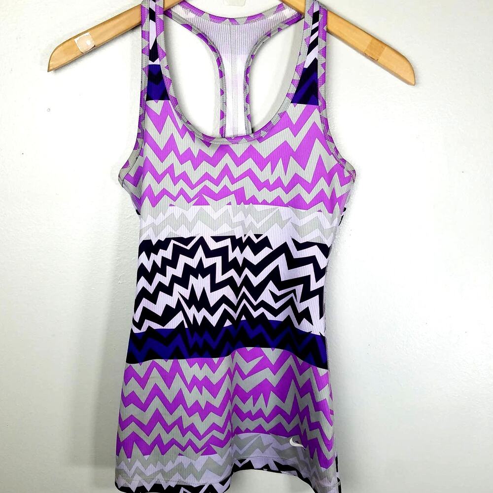 Nike Dri-Fit Womens Racerback Slim Fit Exercise Running Tank Size XS
